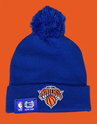 Moderno Ultra Juego NBA Azul New York Knicks Puños Pom Invierno Gorro OSFM NUEVO CON ETIQUETAS Foto 1 de 2