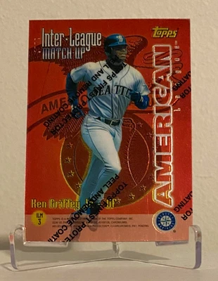 Topps Interliga Match-Up 1997 con revestimiento #ilm3 Ken Griffey Jr Dante Bichette Foto 1 de 2