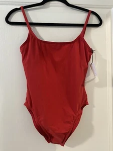 Karla Coletto Basic One Piece Bathing Suit Swimsuit Red Size 6 - Picture 1 of 5
