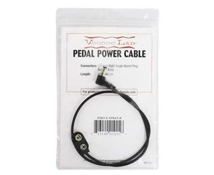 Cable de barril de ángulo recto Voodoo Lab PPBAT-R 2,1 mm a presión de batería de 2,1 mm - Imagen 1 de 2