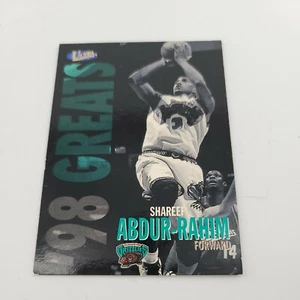 1998 Fleer Shareef Abdur Rahim #249 '98 Greats Vancouver Grizzlies Basketball Ca - Bild 1 von 2