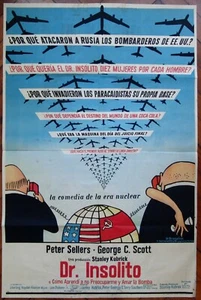 1964 DR. STRANGELOVE Stanley Kubrick Peter Sellers 1SH MOVIE POSTER Rare ED. - Picture 1 of 4