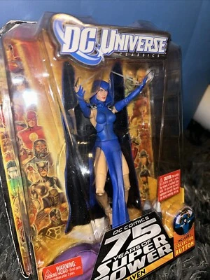 NOVO BONECO DE AÇÃO MATTEL DC UNIVERSO 75 ANOS CLÁSSICOS RAVEN 6” LACRADO - Imagem 1 de 4