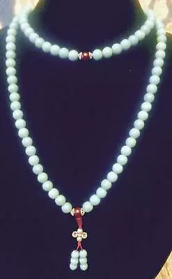 Handmade Turquoise Mala Necklace, 108 Beads (8070) • 42.97$