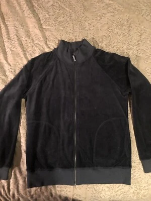 Juicy Couture Boys Velour Dark Gray Zip Sweatshirt.  Barely Worn. Size 14. - Image 1 of 4
