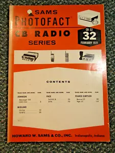 Serie de radio CB Sams Photofact No. 32 ~ febrero 1971 ~ CB-32 - Imagen 1 de 4