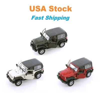 2007 Jeep Wrangler Rubicon Hardtop Welly Diecast Model Toy Car 7", 1:24 - Image 1 of 4