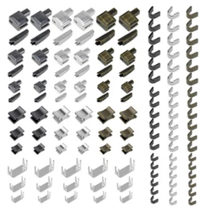 10/123 Pieces Zipper Repair Kit Metal Zipper Stopper Ends Sliders Retainers# - Picture 1 of 14