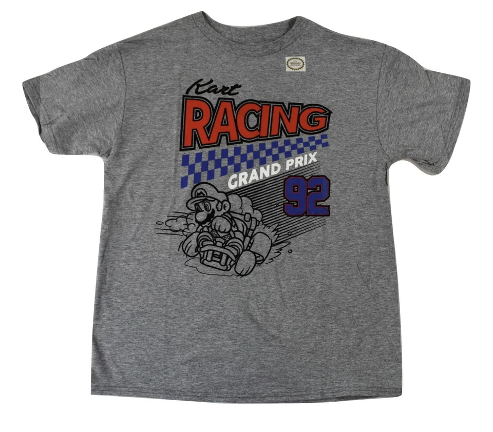 Mario Kart Youth Boys Kart Racing 92 Grand Prix Tee Shirt New S, M, L, XL - Image 1 of 1