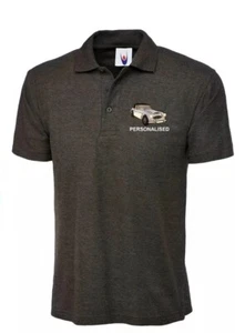 Mens Polo T Shirt Embroidered and Personalised AUSTIN HEALEY - Picture 1 of 2