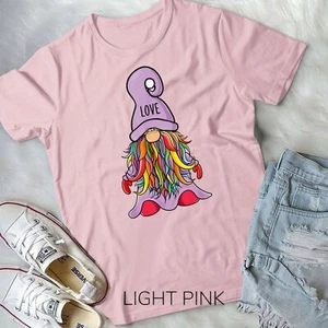 Valentine Hippie Gnome Love Hat Valentine's Day Gnome Love Unisex T-shirt - Picture 1 of 11