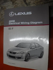 2008 LEXUS IS F ORIGINAL FACTORY ELECTRICAL WIRING DIAGRAMS MANUAL SERVICE - Picture 1 of 6