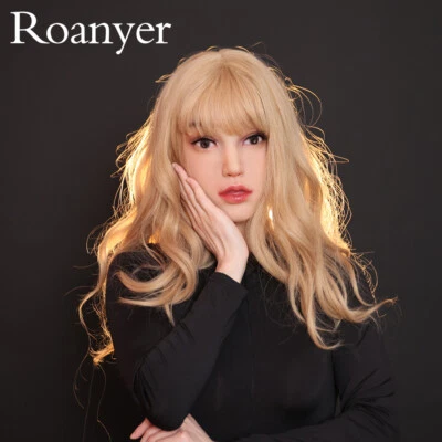 Roanyer hart Silikon schöne weibliche Maske Lilie für Crossdresser Verkleidung - Bild 1 von 4