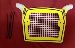 Aero BMX Startnummernhalter, gelb, Retro, NOS, Vintage, KULT - Bild 1 von 2