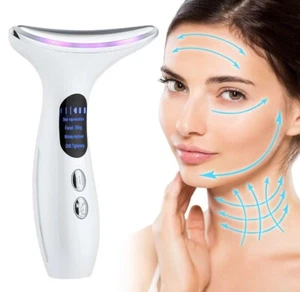 Neck Face Lifting Massager Anti-Wrinkle Double Chin Skin Tightening Device Tool - Picture 1 of 6