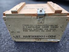 1968 US Military Army M2 M19 Mortar Wood Ammo Crate Box - UN - Halls - Vietnam