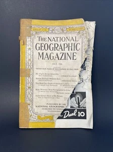 National Geographic Magazine July 1936 - Antarctica, Boston, Warwick - POOR - Picture 1 of 6