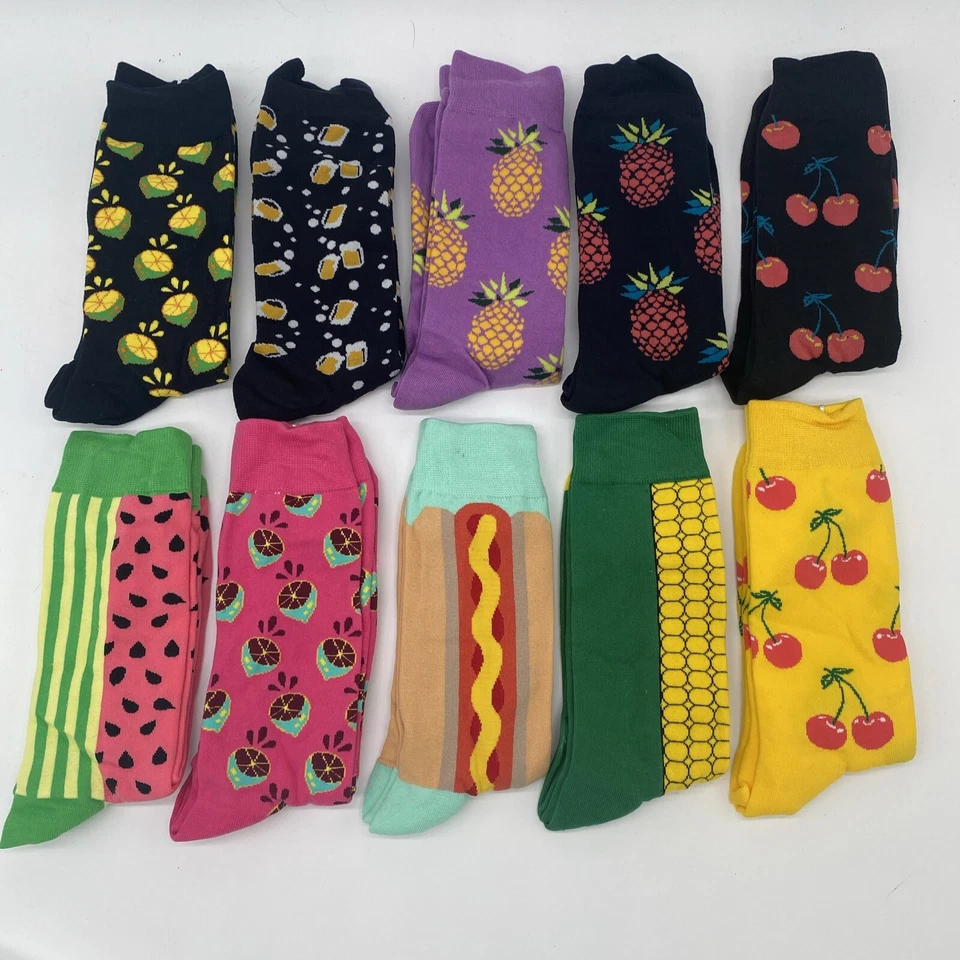Women's Crew Socks Fancy Funny Casual Combed Cotton 10 Pack Size 7-11 Wecibor - Image 1 of 4