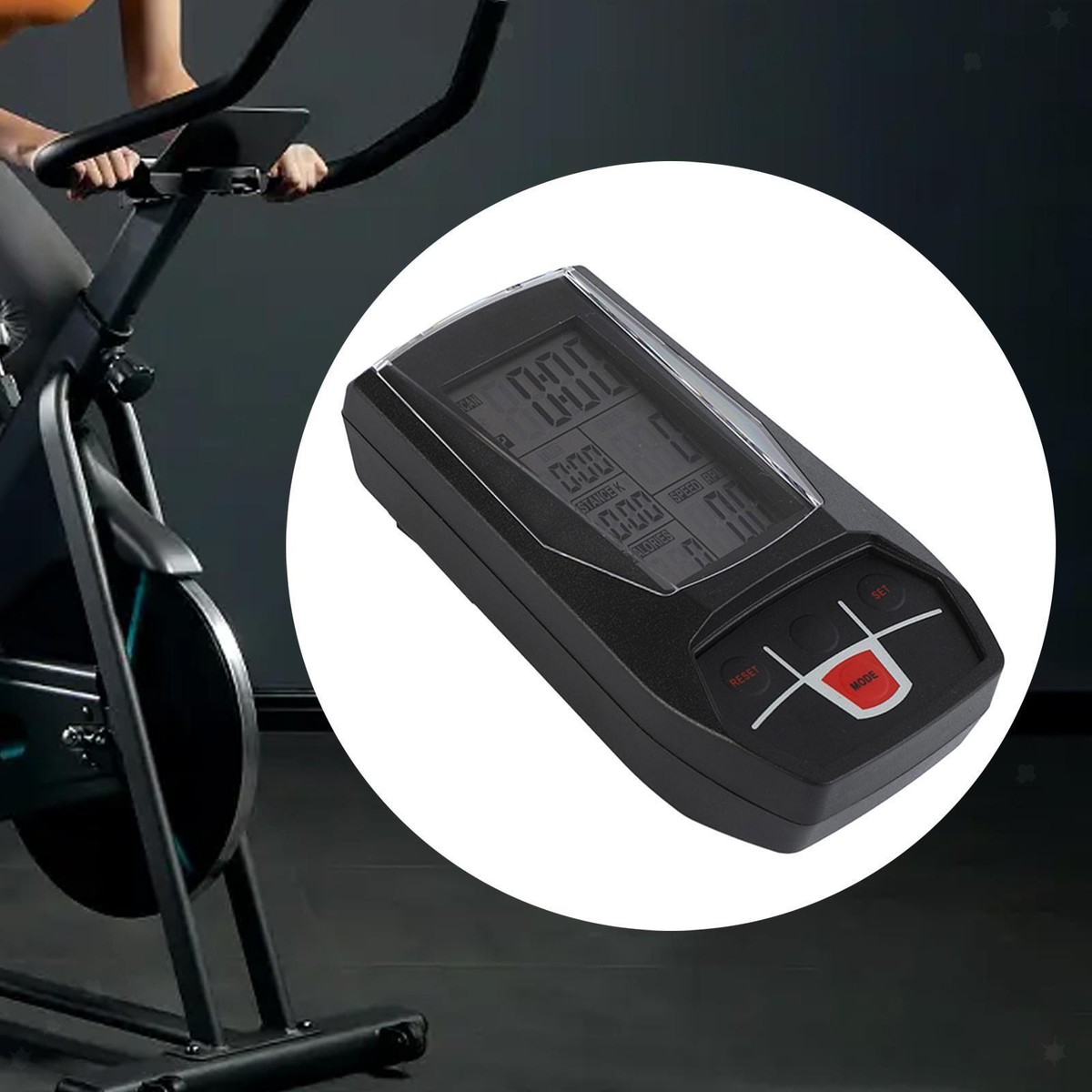 Monor Per Cyclette Tachimetro Monor Per Bici Stazionario LCD Accessori Per Palestra Bici Computer Per Cyclette Per Bici Da Interno - 12