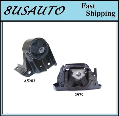 2 piezas montaje de motor y transmisión apto para Dodge Neon/Plymouth Neon 1995-1999 2,0 L - MT Foto 1 de 4