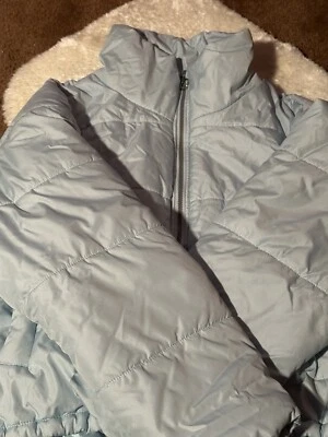 Abrigo acolchado rosa celebrity para mujer XL azul claro Foto 1 de 3