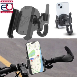 Soporte para teléfono de motocicleta bicicleta clip 360° giratorio abrazadera de manillar compatible con cámara - Imagen 1 de 8