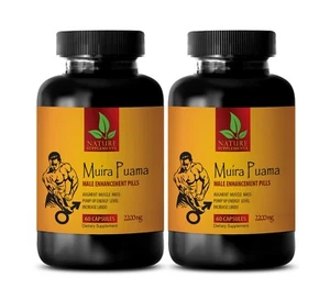 enhancement herb - MUIRA PUAMA 2200MG - antioxidant boost 2 Bottles 120 Capsules - Picture 1 of 12