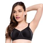 Women's Cotton Non-Wired Bra Smooth Support Bra Stretch Smoothing Wide