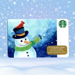 Starbucks 2016 Holiday Christmas Pupazzo di Neve Gift Card Nuova Da Collezione Edizione Limitata - Foto 1 di 2