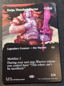 Zurgo, Thunder's Decree - Borderless - TDM - MTG - EN - NM - 0376 - Picture 1 of 1