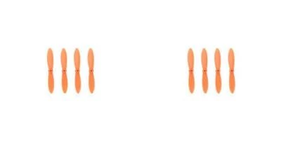Hubsan Nano Q4 H111 All Orange Nano Quadcopter Propeller blade Set 2 Pack - Image 1 of 2
