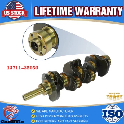 Crankshaft for Toyota 4RUNNER for PICKUP 2.4L 22R 22RE Engine 1984 1985-1995 - Image 1 of 4