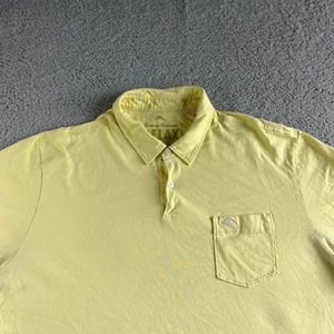 Tommy Bahama Polo Shirt Mens Extra Large YelIow Relax Pima Cotton Golf Outdoor - Picture 1 of 13