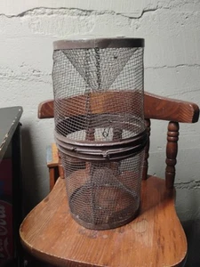 Vintage Gee Minnow Trap, Galvanized Wire Mesh Used, Nice Condition - Picture 1 of 7
