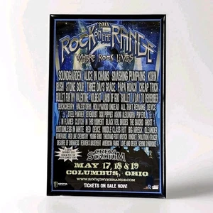 Póster de concierto Rock on the Range 2013 Columbus OH 11 X 17 enmarcado - Imagen 1 de 2