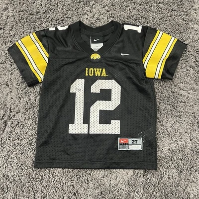 Iowa Hawkeyes Nike Jersey Youth Size 2T Black Yellow #12 Team Herky Authentic - Image 1 of 4