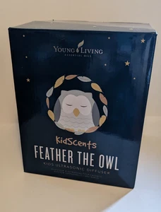 NEW Young Living FEATHER the OWL DIFFUSER KidScents Nightlight White Noise Sound - Picture 1 of 6