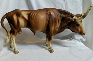 Vintage Breyer TEXAS LONGHORN BULL hellbraun/hellbraun - Bild 1 von 14