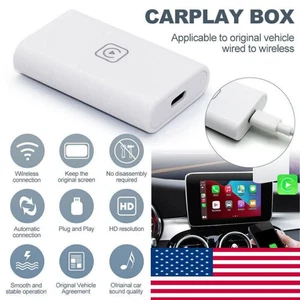 NEW Mini Wireless CarPlay Adapter For Android Auto USB Car Dongle Connect Box US - Picture 1 of 16