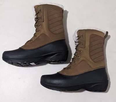 The North Face Shellista IV MID 防水女式棕色鞋 10 码全新 $159 — 第 1/4 张图片