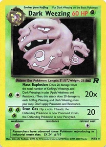 Dark Weezing 14/82 Team Rocket Holo Pokemon TCG HP - Imagen 1 de 2