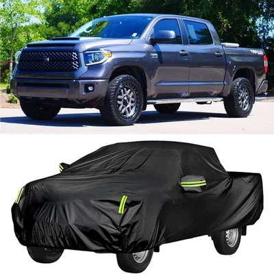 Cubiertas de auto camioneta 210T negras para Toyota Tundra SR5/Limited doble cabina camioneta Dyslhr Foto 1 de 4