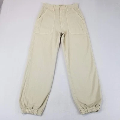 Pantalones Madre Mujer 27 El Envolvente Parche Primavera Tobillo Tiza Tapioca Informal Foto 1 de 4