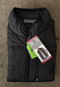 Free Country Men's Quilted Vest, Black Color, Size XL, NEW WITH A TAG !! - Picture 1 of 6