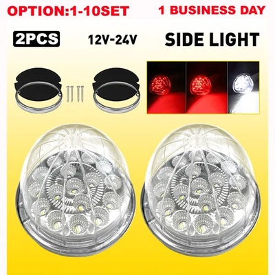 2-50x Lente Transparente Sandía LED Marcador Señal de Giro Liquidación Luz Anillo Cromo Foto 1 de 4