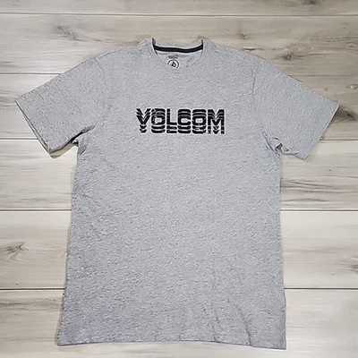 Volcom T-Shirt Men's Medium Gray Graphic Short Sleeve - Image 1 of 4
