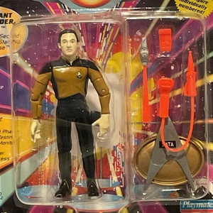 Star Trek TNG Next Generation Unpunched Karte Data Playmates Picard 1992 - Bild 1 von 9