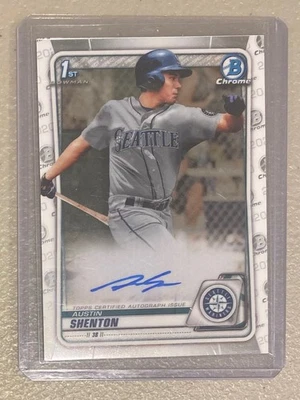 Austin Shenton RAYS 2020 Bowman Chrome Auto Base - Image 1 of 2
