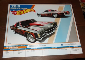 Hot Wheels Collector Edition 2015 hoja electrónica 71 El Camino Kmart correo electrónico - Imagen 1 de 2