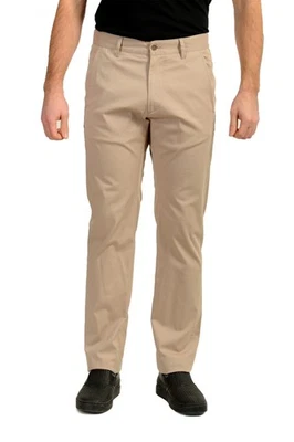 Just Cavalli Men's Light Gray Straight Leg Flat Front Casual Pants US 34 IT 50 - Image 1 of 4